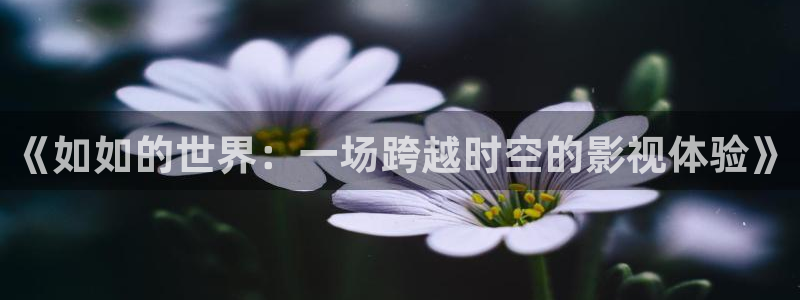 青丝影院免费观看高清完整版：《如如的世界：一场跨越时空的影视体验》