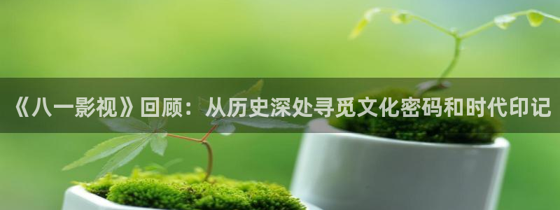 青丝影院官网：《八一影视》回顾：从历史深处寻觅文化密码和时代印记