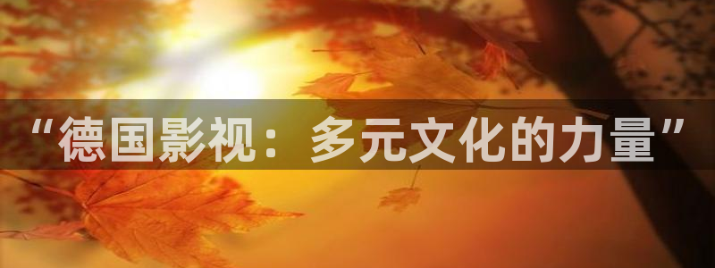 青丝影视在线全集观看：“德国影视：多元文化的力量”